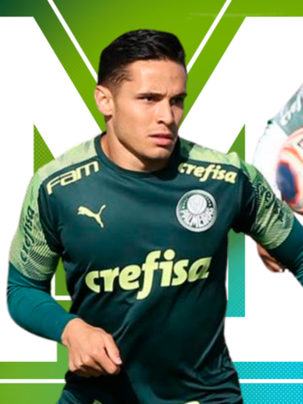 Ein Mann in einem grün-weißen Trikot mit der Nummer 19 rennt mit einem Fußball, sieht konzentriert und entschlossen aus, mit dem Text "Match Attax Champions League 2019/20" unten auf dem Bild.