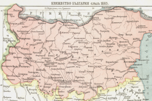 A historical map of Ukraine from 1885, illustrating the boundaries of the Russian Empire, with detailed text and numerical data.